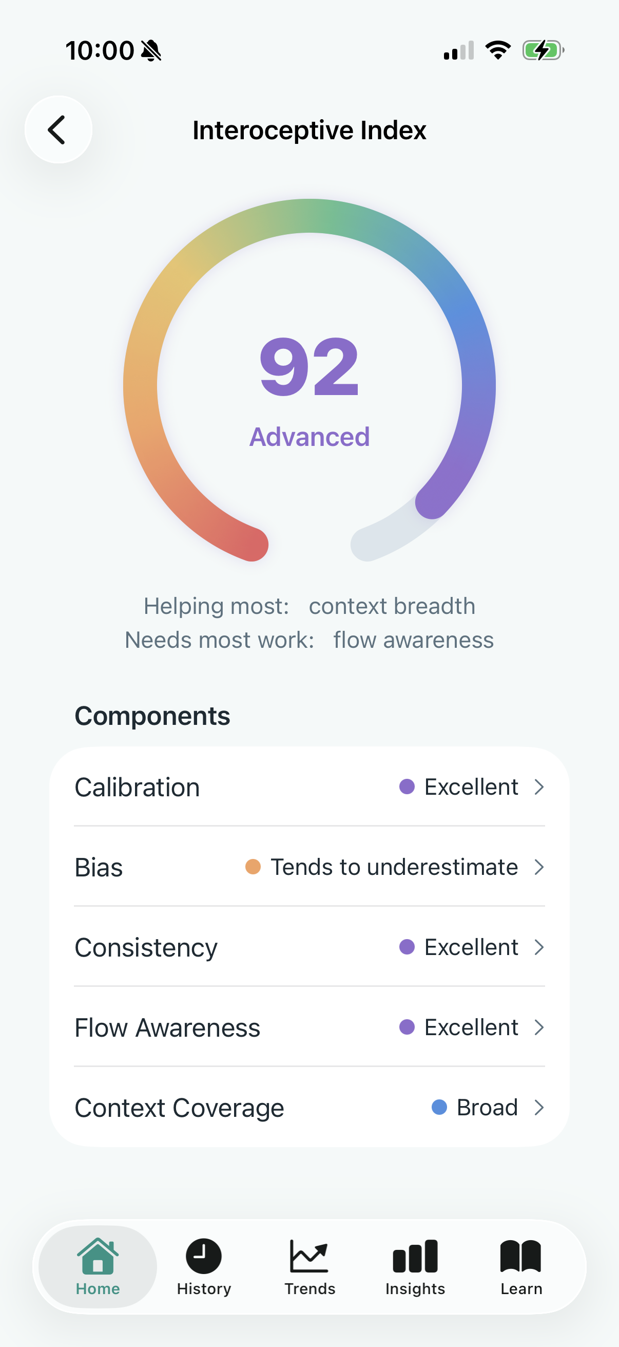 InteroHB Interoceptive Index screenshot
